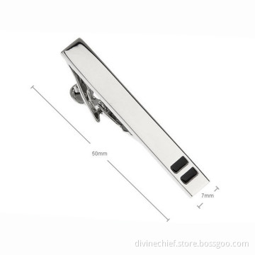 Make Custom Your Logo Fashion Jewelry Tie Clip With Crystal For Men